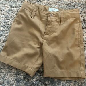 Classic Tan Kids Shorts- Khaki- soft- 3T- never worn